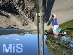 17.06.2026, am Hopfensee bei Füssen im Allgäu, große Baustelle an der Seepromendae, für Radler wird ein Fahrradweg direkt auf Stelzen in den See ans Ufer gebaut.