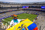25.06.2026, Fussball Weltmeisterschaft 2026 in den USA, 3.Spieltag Gruppe E, Ecuador - Deutschland, im MetLife Stadium (New York/New Jersey, East Rutherford), Stadionübersicht, Totale, Übersicht, Vogelperspektive, Innenansicht, vor dem Spiel  mit Fans von Ecuador  