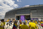 25.06.2026, Fussball Weltmeisterschaft 2026 in den USA, 3.Spieltag Gruppe E, Ecuador - Deutschland, im MetLife Stadium (New York/New Jersey, East Rutherford),  Vor dem Stadion Fans von Ecuador 