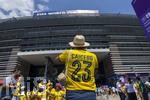 25.06.2026, Fussball Weltmeisterschaft 2026 in den USA, 3.Spieltag Gruppe E, Ecuador - Deutschland, im MetLife Stadium (New York/New Jersey, East Rutherford),  Vor dem Stadion ein Fan von Ecuador 