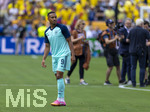 25.06.2026, Fussball Weltmeisterschaft 2026 in den USA, 3.Spieltag Gruppe E, Ecuador - Deutschland, im MetLife Stadium (New York/New Jersey, East Rutherford),  Jamie Leweling (Deutschland) nachdenklich beim Aufwärmen 