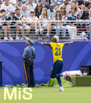 25.06.2026, Fussball Weltmeisterschaft 2026 in den USA, 3.Spieltag Gruppe E, Ecuador - Deutschland, im MetLife Stadium (New York/New Jersey, East Rutherford), Jubel zum Tor von Nilson Angulo (Equador) zum 1:1 Ausgleich.