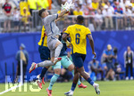 25.06.2026, Fussball Weltmeisterschaft 2026 in den USA, 3.Spieltag Gruppe E, Ecuador - Deutschland, im MetLife Stadium (New York/New Jersey, East Rutherford), Torwart Hernan Galindez (Equador) hat den Ball.