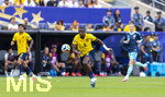 25.06.2026, Fussball Weltmeisterschaft 2026 in den USA, 3.Spieltag Gruppe E, Ecuador - Deutschland, im MetLife Stadium (New York/New Jersey, East Rutherford),  Willian Pacho (Equador) am Ball 
