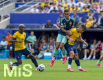 25.06.2026, Fussball Weltmeisterschaft 2026 in den USA, 3.Spieltag Gruppe E, Ecuador - Deutschland, im MetLife Stadium (New York/New Jersey, East Rutherford),  v.li: Moises CAICEDO (Equador) gegen Jamal Musiala (Deutschland) und Alan FRANCO (Equador) 