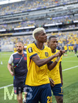 25.06.2026, Fussball Weltmeisterschaft 2026 in den USA, 3.Spieltag Gruppe E, Ecuador - Deutschland, im MetLife Stadium (New York/New Jersey, East Rutherford), v.li: Nilson ANGULO (Equador), Pervis Estupinan (Ecuador) Schlussjubel