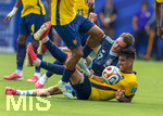 25.06.2026, Fussball Weltmeisterschaft 2026 in den USA, 3.Spieltag Gruppe E, Ecuador - Deutschland, im MetLife Stadium (New York/New Jersey, East Rutherford), von links:  Florian Wirtz (Deutschland), Piero Hincapie (Equador),