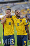 25.06.2026, Fussball Weltmeisterschaft 2026 in den USA, 3.Spieltag Gruppe E, Ecuador - Deutschland, im MetLife Stadium (New York/New Jersey, East Rutherford), v.li: Alan FRANCO (Equador) und Pedro VITE (Equador) Schlussjubel