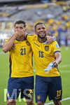 25.06.2026, Fussball Weltmeisterschaft 2026 in den USA, 3.Spieltag Gruppe E, Ecuador - Deutschland, im MetLife Stadium (New York/New Jersey, East Rutherford), v.li: Alan FRANCO (Equador) und Pedro VITE (Equador) Schlussjubel