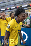25.06.2026, Fussball Weltmeisterschaft 2026 in den USA, 3.Spieltag Gruppe E, Ecuador - Deutschland, im MetLife Stadium (New York/New Jersey, East Rutherford), Angelo Preciado (Ecuador) Schlussjubel