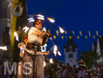 26.06.2026,  Frundsbergfest Mindelheim 2026, ein bekanntes Historisches-Fest im Unterallgäu mit tausenden Mitwirkenden. Die Kreisstadt Mindelheim kehrt für eine Woche ins Mittelalter zurück und feiert ihre historische Geschichte. Am ersten Freitag ist Stimmungsvolles Altstadtfest und Lagerleben in den Gassen und Strassen der Innenstadt angesagt. Feuershow am Marienplatz. 