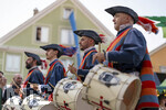 27.06.2026,  Frundsbergfest Mindelheim 2026, ein bekanntes Historisches-Fest im Unterallgäu mit tausenden Mitwirkenden. Die Kreisstadt Mindelheim kehrt für eine Woche ins Mittelalter zurück und feiert ihre historische Geschichte. Stimmungsvolles Altstadtfest und Lagerleben in den Gassen und Strassen. Fahnenschwinger Sbandieratori Sansepolcro, aus Italien am Marienplatz 