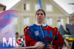 27.06.2026,  Frundsbergfest Mindelheim 2026, ein bekanntes Historisches-Fest im Unterallgäu mit tausenden Mitwirkenden. Die Kreisstadt Mindelheim kehrt für eine Woche ins Mittelalter zurück und feiert ihre historische Geschichte. Stimmungsvolles Altstadtfest und Lagerleben in den Gassen und Strassen. Fahnenschwinger Sbandieratori Sansepolcro, aus Italien am Marienplatz 