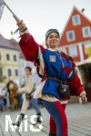 27.06.2026,  Frundsbergfest Mindelheim 2026, ein bekanntes Historisches-Fest im Unterallgäu mit tausenden Mitwirkenden. Die Kreisstadt Mindelheim kehrt für eine Woche ins Mittelalter zurück und feiert ihre historische Geschichte. Stimmungsvolles Altstadtfest und Lagerleben in den Gassen und Strassen. Fahnenschwinger Sbandieratori Sansepolcro, aus Italien am Marienplatz