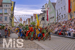 28.06.2026,  Frundsbergfest Mindelheim 2026, ein bekanntes Historisches-Fest im Unterallgäu mit tausenden Mitwirkenden. Die Kreisstadt Mindelheim kehrt für eine Woche ins Mittelalter zurück und feiert ihre historische Geschichte. Am heutigen Sonntag zieht sich der Historische Festzug durch die geschmückte Altstatdt.