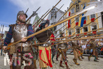 28.06.2026,  Frundsbergfest Mindelheim 2026, ein bekanntes Historisches-Fest im Unterallgäu mit tausenden Mitwirkenden. Die Kreisstadt Mindelheim kehrt für eine Woche ins Mittelalter zurück und feiert ihre historische Geschichte. Am heutigen Sonntag zieht sich der Historische Festzug durch die geschmückte Altstatdt.