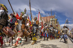 28.06.2026,  Frundsbergfest Mindelheim 2026, ein bekanntes Historisches-Fest im Unterallgäu mit tausenden Mitwirkenden. Die Kreisstadt Mindelheim kehrt für eine Woche ins Mittelalter zurück und feiert ihre historische Geschichte. Am heutigen Sonntag zieht sich der Historische Festzug durch die geschmückte Altstatdt.