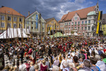 28.06.2026,  Frundsbergfest Mindelheim 2026, ein bekanntes Historisches-Fest im Unterallgäu mit tausenden Mitwirkenden. Die Kreisstadt Mindelheim kehrt für eine Woche ins Mittelalter zurück und feiert ihre historische Geschichte. Am heutigen Sonntag zieht sich der Historische Festzug durch die geschmückte Altstatdt. Am Ende der Gewalthaufen.