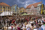 28.06.2026,  Frundsbergfest Mindelheim 2026, ein bekanntes Historisches-Fest im Unterallgäu mit tausenden Mitwirkenden. Die Kreisstadt Mindelheim kehrt für eine Woche ins Mittelalter zurück und feiert ihre historische Geschichte. Am heutigen Sonntag zieht sich der Historische Festzug durch die geschmückte Altstatdt. Am Ende der Gewalthaufen.
