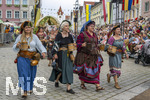 28.06.2026,  Frundsbergfest Mindelheim 2026, ein bekanntes Historisches-Fest im Unterallgäu mit tausenden Mitwirkenden. Die Kreisstadt Mindelheim kehrt für eine Woche ins Mittelalter zurück und feiert ihre historische Geschichte. Am heutigen Sonntag zieht sich der Historische Festzug durch die geschmückte Altstatdt.