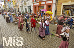 28.06.2026,  Frundsbergfest Mindelheim 2026, ein bekanntes Historisches-Fest im Unterallgäu mit tausenden Mitwirkenden. Die Kreisstadt Mindelheim kehrt für eine Woche ins Mittelalter zurück und feiert ihre historische Geschichte. Am heutigen Sonntag zieht sich der Historische Festzug durch die geschmückte Altstatdt. 