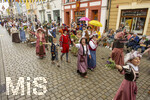 28.06.2026,  Frundsbergfest Mindelheim 2026, ein bekanntes Historisches-Fest im Unterallgäu mit tausenden Mitwirkenden. Die Kreisstadt Mindelheim kehrt für eine Woche ins Mittelalter zurück und feiert ihre historische Geschichte. Am heutigen Sonntag zieht sich der Historische Festzug durch die geschmückte Altstatdt. 
