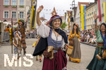 28.06.2026,  Frundsbergfest Mindelheim 2026, ein bekanntes Historisches-Fest im Unterallgäu mit tausenden Mitwirkenden. Die Kreisstadt Mindelheim kehrt für eine Woche ins Mittelalter zurück und feiert ihre historische Geschichte. Am heutigen Sonntag zieht sich der Historische Festzug durch die geschmückte Altstatdt. 