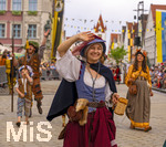 28.06.2026,  Frundsbergfest Mindelheim 2026, ein bekanntes Historisches-Fest im Unterallgäu mit tausenden Mitwirkenden. Die Kreisstadt Mindelheim kehrt für eine Woche ins Mittelalter zurück und feiert ihre historische Geschichte. Am heutigen Sonntag zieht sich der Historische Festzug durch die geschmückte Altstatdt. 