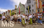 28.06.2026,  Frundsbergfest Mindelheim 2026, ein bekanntes Historisches-Fest im Unterallgäu mit tausenden Mitwirkenden. Die Kreisstadt Mindelheim kehrt für eine Woche ins Mittelalter zurück und feiert ihre historische Geschichte. Am heutigen Sonntag zieht sich der Historische Festzug durch die geschmückte Altstatdt. 