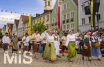 28.06.2026,  Frundsbergfest Mindelheim 2026, ein bekanntes Historisches-Fest im Unterallgäu mit tausenden Mitwirkenden. Die Kreisstadt Mindelheim kehrt für eine Woche ins Mittelalter zurück und feiert ihre historische Geschichte. Am heutigen Sonntag zieht sich der Historische Festzug durch die geschmückte Altstatdt. 