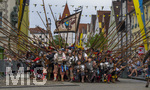 28.06.2026,  Frundsbergfest Mindelheim 2026, ein bekanntes Historisches-Fest im Unterallgäu mit tausenden Mitwirkenden. Die Kreisstadt Mindelheim kehrt für eine Woche ins Mittelalter zurück und feiert ihre historische Geschichte. Am heutigen Sonntag zieht sich der Historische Festzug durch die geschmückte Altstatdt. 
