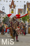 28.06.2026,  Frundsbergfest Mindelheim 2026, ein bekanntes Historisches-Fest im Unterallgäu mit tausenden Mitwirkenden. Die Kreisstadt Mindelheim kehrt für eine Woche ins Mittelalter zurück und feiert ihre historische Geschichte. Am heutigen Sonntag zieht sich der Historische Festzug durch die geschmückte Altstatdt. 