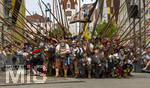 28.06.2026,  Frundsbergfest Mindelheim 2026, ein bekanntes Historisches-Fest im Unterallgäu mit tausenden Mitwirkenden. Die Kreisstadt Mindelheim kehrt für eine Woche ins Mittelalter zurück und feiert ihre historische Geschichte. Am heutigen Sonntag zieht sich der Historische Festzug durch die geschmückte Altstatdt. 