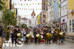 28.06.2026,  Frundsbergfest Mindelheim 2026, ein bekanntes Historisches-Fest im Unterallgäu mit tausenden Mitwirkenden. Die Kreisstadt Mindelheim kehrt für eine Woche ins Mittelalter zurück und feiert ihre historische Geschichte. Am heutigen Sonntag zieht sich der Historische Festzug durch die geschmückte Altstatdt. 