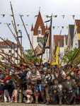 28.06.2026,  Frundsbergfest Mindelheim 2026, ein bekanntes Historisches-Fest im Unterallgäu mit tausenden Mitwirkenden. Die Kreisstadt Mindelheim kehrt für eine Woche ins Mittelalter zurück und feiert ihre historische Geschichte. Am heutigen Sonntag zieht sich der Historische Festzug durch die geschmückte Altstatdt. 