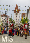 28.06.2026,  Frundsbergfest Mindelheim 2026, ein bekanntes Historisches-Fest im Unterallgäu mit tausenden Mitwirkenden. Die Kreisstadt Mindelheim kehrt für eine Woche ins Mittelalter zurück und feiert ihre historische Geschichte. Am heutigen Sonntag zieht sich der Historische Festzug durch die geschmückte Altstatdt. 