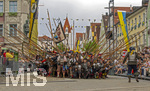 28.06.2026,  Frundsbergfest Mindelheim 2026, ein bekanntes Historisches-Fest im Unterallgäu mit tausenden Mitwirkenden. Die Kreisstadt Mindelheim kehrt für eine Woche ins Mittelalter zurück und feiert ihre historische Geschichte. Am heutigen Sonntag zieht sich der Historische Festzug durch die geschmückte Altstatdt. 