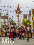 28.06.2026,  Frundsbergfest Mindelheim 2026, ein bekanntes Historisches-Fest im Unterallgäu mit tausenden Mitwirkenden. Die Kreisstadt Mindelheim kehrt für eine Woche ins Mittelalter zurück und feiert ihre historische Geschichte. Am heutigen Sonntag zieht sich der Historische Festzug durch die geschmückte Altstatdt. 