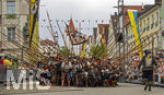 28.06.2026,  Frundsbergfest Mindelheim 2026, ein bekanntes Historisches-Fest im Unterallgäu mit tausenden Mitwirkenden. Die Kreisstadt Mindelheim kehrt für eine Woche ins Mittelalter zurück und feiert ihre historische Geschichte. Am heutigen Sonntag zieht sich der Historische Festzug durch die geschmückte Altstatdt. 