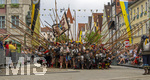 28.06.2026,  Frundsbergfest Mindelheim 2026, ein bekanntes Historisches-Fest im Unterallgäu mit tausenden Mitwirkenden. Die Kreisstadt Mindelheim kehrt für eine Woche ins Mittelalter zurück und feiert ihre historische Geschichte. Am heutigen Sonntag zieht sich der Historische Festzug durch die geschmückte Altstatdt. 