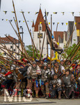 28.06.2026,  Frundsbergfest Mindelheim 2026, ein bekanntes Historisches-Fest im Unterallgäu mit tausenden Mitwirkenden. Die Kreisstadt Mindelheim kehrt für eine Woche ins Mittelalter zurück und feiert ihre historische Geschichte. Am heutigen Sonntag zieht sich der Historische Festzug durch die geschmückte Altstatdt. 