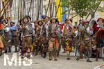 28.06.2026,  Frundsbergfest Mindelheim 2026, ein bekanntes Historisches-Fest im Unterallgäu mit tausenden Mitwirkenden. Die Kreisstadt Mindelheim kehrt für eine Woche ins Mittelalter zurück und feiert ihre historische Geschichte. Am heutigen Sonntag zieht sich der Historische Festzug durch die geschmückte Altstatdt.  