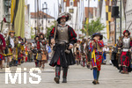 28.06.2026,  Frundsbergfest Mindelheim 2026, ein bekanntes Historisches-Fest im Unterallgäu mit tausenden Mitwirkenden. Die Kreisstadt Mindelheim kehrt für eine Woche ins Mittelalter zurück und feiert ihre historische Geschichte. Am heutigen Sonntag zieht sich der Historische Festzug durch die geschmückte Altstatdt.  