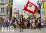28.06.2026,  Frundsbergfest Mindelheim 2026, ein bekanntes Historisches-Fest im Unterallgäu mit tausenden Mitwirkenden. Die Kreisstadt Mindelheim kehrt für eine Woche ins Mittelalter zurück und feiert ihre historische Geschichte. Am heutigen Sonntag zieht sich der Historische Festzug durch die geschmückte Altstatdt.  