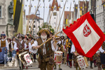 28.06.2026,  Frundsbergfest Mindelheim 2026, ein bekanntes Historisches-Fest im Unterallgäu mit tausenden Mitwirkenden. Die Kreisstadt Mindelheim kehrt für eine Woche ins Mittelalter zurück und feiert ihre historische Geschichte. Am heutigen Sonntag zieht sich der Historische Festzug durch die geschmückte Altstatdt.  