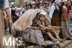 28.06.2026,  Frundsbergfest Mindelheim 2026, ein bekanntes Historisches-Fest im Unterallgäu mit tausenden Mitwirkenden. Die Kreisstadt Mindelheim kehrt für eine Woche ins Mittelalter zurück und feiert ihre historische Geschichte. Am heutigen Sonntag zieht sich der Historische Festzug durch die geschmückte Altstatdt.  