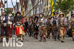 28.06.2026,  Frundsbergfest Mindelheim 2026, ein bekanntes Historisches-Fest im Unterallgäu mit tausenden Mitwirkenden. Die Kreisstadt Mindelheim kehrt für eine Woche ins Mittelalter zurück und feiert ihre historische Geschichte. Am heutigen Sonntag zieht sich der Historische Festzug durch die geschmückte Altstatdt.  