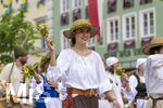 28.06.2026,  Frundsbergfest Mindelheim 2026, ein bekanntes Historisches-Fest im Unterallgäu mit tausenden Mitwirkenden. Die Kreisstadt Mindelheim kehrt für eine Woche ins Mittelalter zurück und feiert ihre historische Geschichte. Am heutigen Sonntag zieht sich der Historische Festzug durch die geschmückte Altstatdt.  