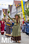 28.06.2026,  Frundsbergfest Mindelheim 2026, ein bekanntes Historisches-Fest im Unterallgäu mit tausenden Mitwirkenden. Die Kreisstadt Mindelheim kehrt für eine Woche ins Mittelalter zurück und feiert ihre historische Geschichte. Am heutigen Sonntag zieht sich der Historische Festzug durch die geschmückte Altstatdt.  