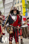 28.06.2026,  Frundsbergfest Mindelheim 2026, ein bekanntes Historisches-Fest im Unterallgäu mit tausenden Mitwirkenden. Die Kreisstadt Mindelheim kehrt für eine Woche ins Mittelalter zurück und feiert ihre historische Geschichte. Am heutigen Sonntag zieht sich der Historische Festzug durch die geschmückte Altstatdt.  